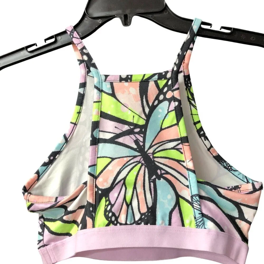 Justice Girls Collection X Long Sleeve 2-Fer Swing‎ w/ hair tie Shirt 12-14 NWT